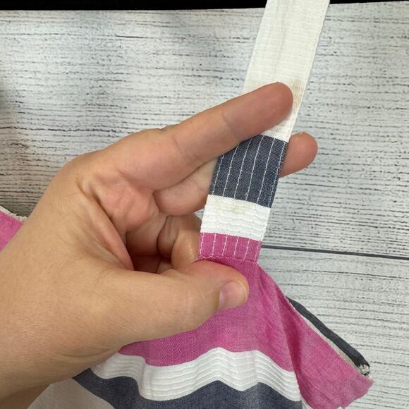 Gap Women's Colorful Striped Sleeveless Summer Cotton Midi Dress Size Large - Picture 11 of 13